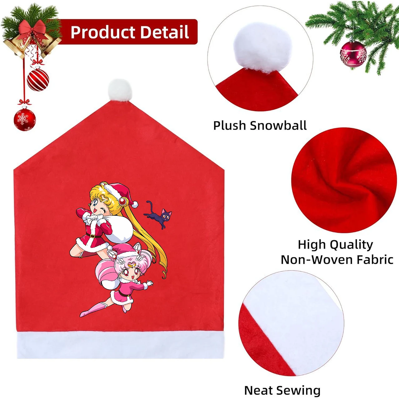 Sailor Mooned Santa Hat Chair  - Home Security Items ulasan dan harga