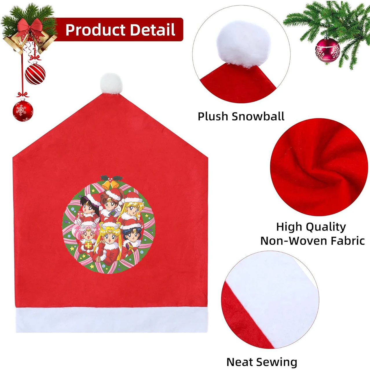 Sailor Mooned Santa Hat Chair  - Home Security Items ulasan dan harga