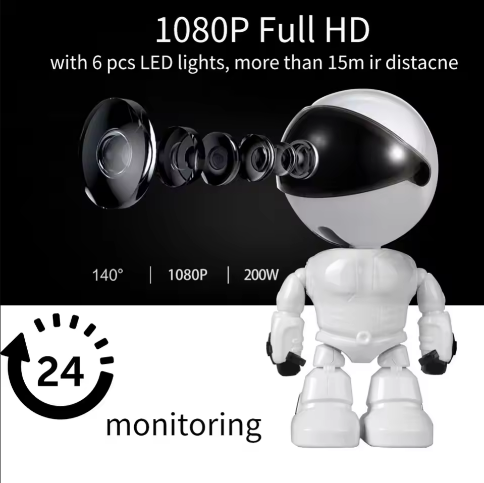 Smart Robot WiFi IP Camera 108 - Home Security Robot ulasan dan harga