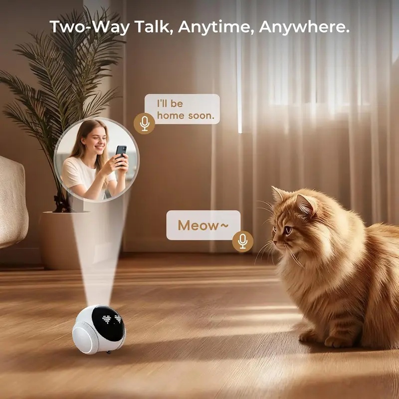 Movable Indoor Pet Robot Camer - Home Security Robots ulasan dan harga