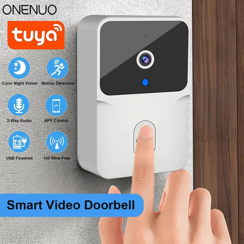 Tuya WiFi Video Doorbell Wirel - Home Security Front Door Camera ulasan dan harga