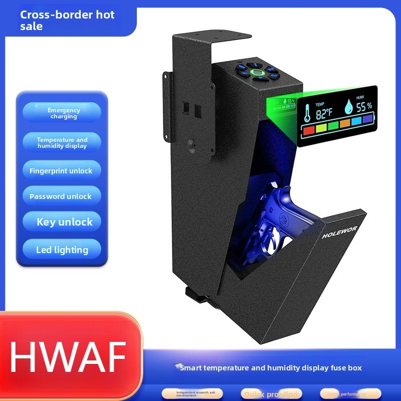 Smart Fingerprint Handgun Safe - Home Security Box ulasan dan harga